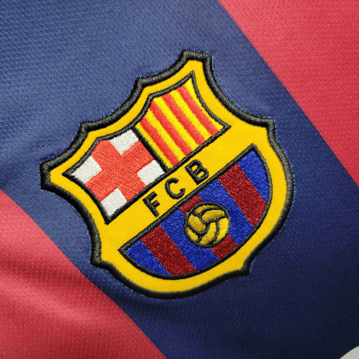 14/15 FC Barcelona Home Long Sleeve Kit from FootballPrestige.shop - Premium Concept kits