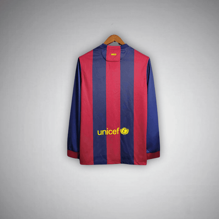14/15 FC Barcelona Home Long Sleeve Kit from FootballPrestige.shop - Premium Concept kits