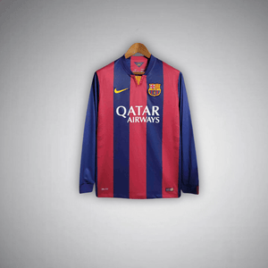 14/15 FC Barcelona Home Long Sleeve Kit from FootballPrestige.shop - Premium Concept kits