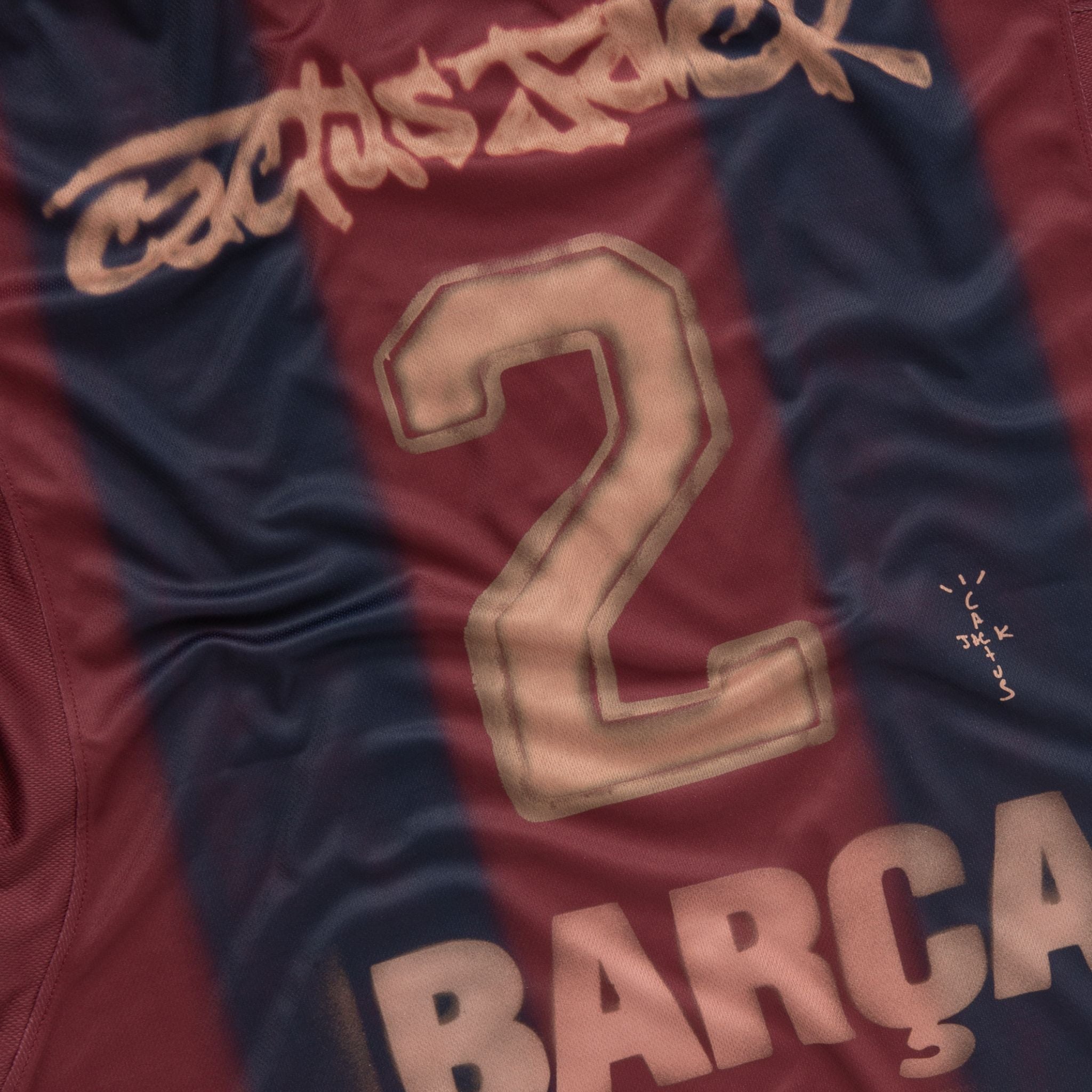 2000/01 FC Barcelona Retro x Cactus Jack Limited Edition Home Kit from FootballPrestige.shop - Premium Concept kits