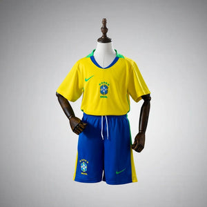 2026 Brazil Home Kids Size Kit from FootballPrestige.shop - Premium Concept kits