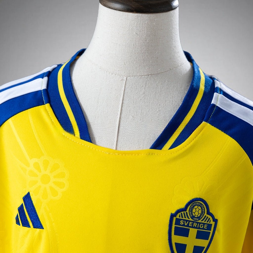 2026 Sweden Home Kids Size Kit from FootballPrestige.shop - Premium Concept kits
