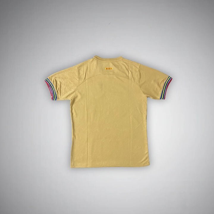 22/23 FC Barcelona Gold Premium Kit from FootballPrestige.shop - Premium Concept kits