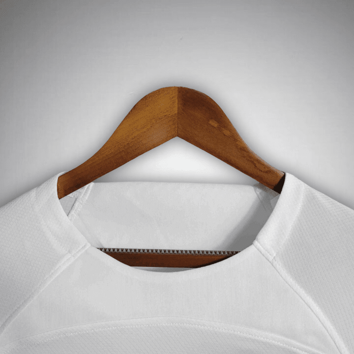 23/24 FC Barcelona White Long Sleeve Away Kit from FootballPrestige.shop - Premium Concept kits