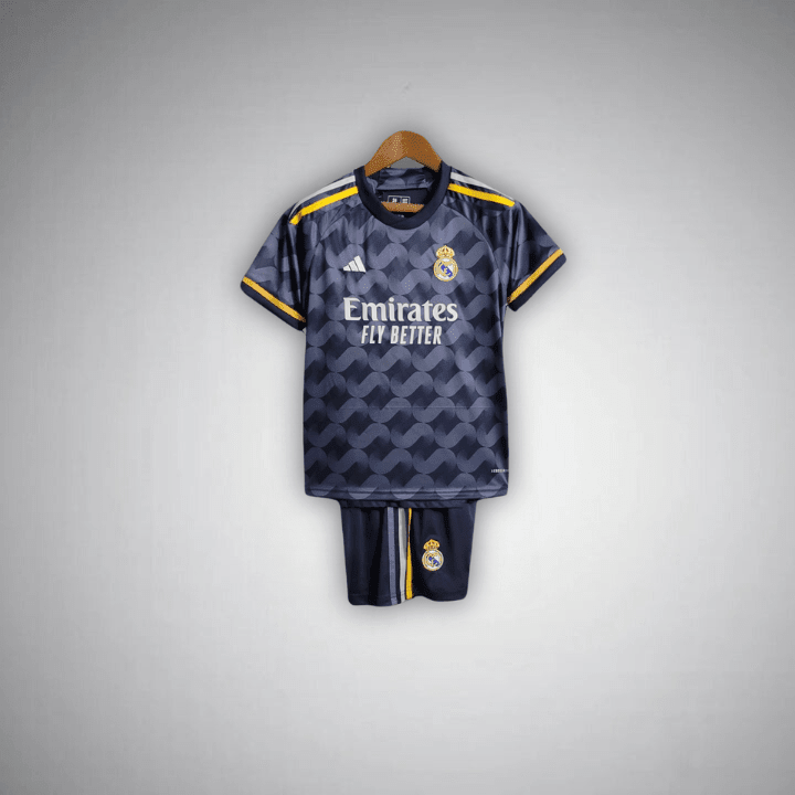 23/24 Real Madrid Away Premium Kids Size Kit from FootballPrestige.shop - Premium Concept kits