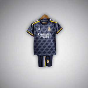 23/24 Real Madrid Away Premium Kids Size Kit from FootballPrestige.shop - Premium Concept kits