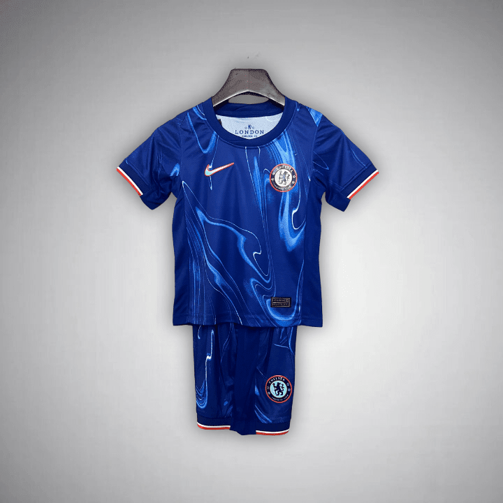 24/25 Chelsea Home Kids Size Kit from FootballPrestige.shop - Premium Concept kits
