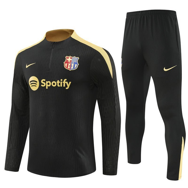 24/25 FC Barcelona Training Gold Tracksuit from FootballPrestige.shop - Premium Concept kits