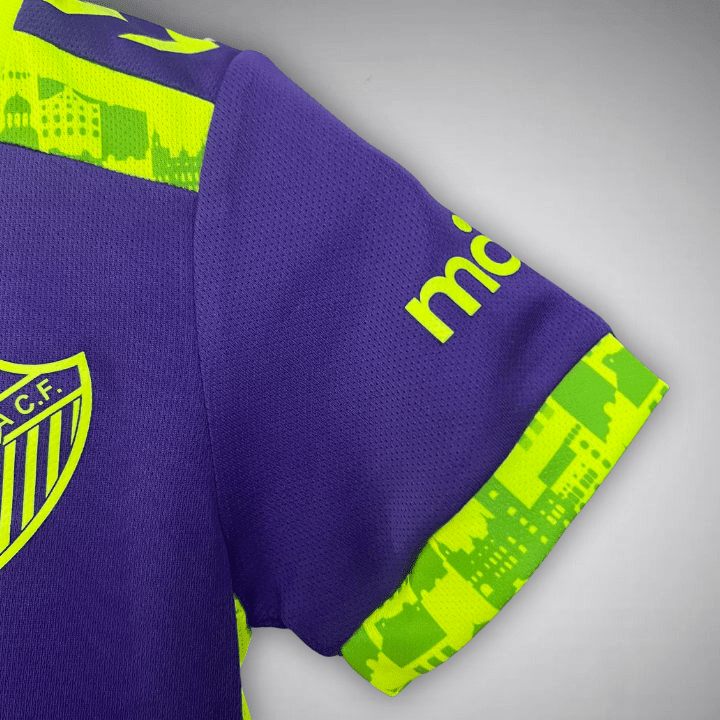 24/25 Málaga Away Kids Size Kit from FootballPrestige.shop - Premium Concept kits