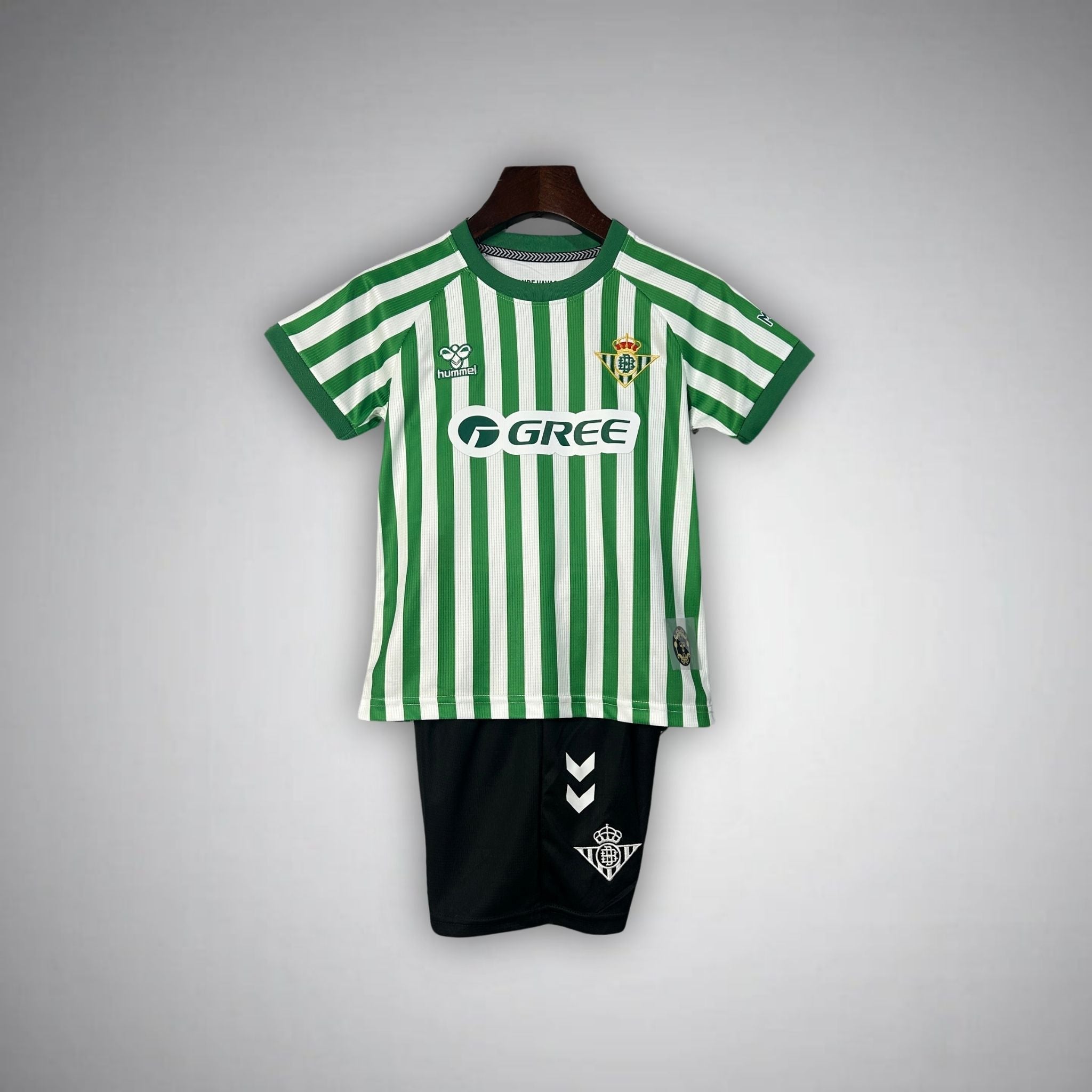 24/25 Real Betis Home Kids Size Kit from FootballPrestige.shop - Premium Concept kits