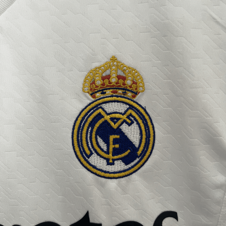 24/25 Real Madrid Home Kids Size Kit from FootballPrestige.shop - Premium Concept kits