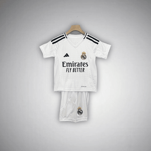24/25 Real Madrid Home Kids Size Kit from FootballPrestige.shop - Premium Concept kits