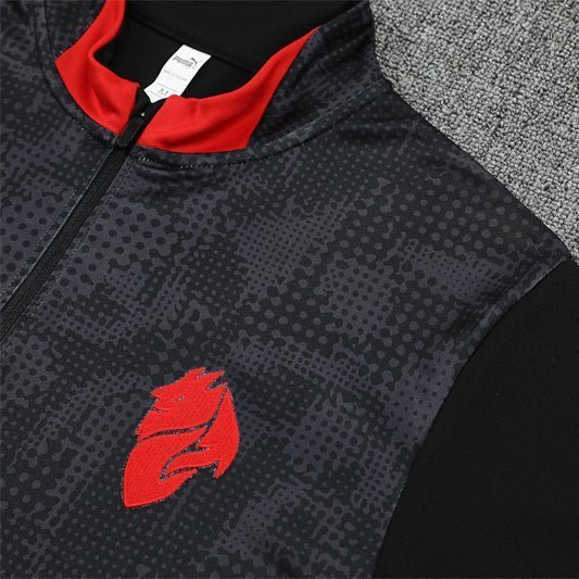 25/26 AC Milan Training Black Tracksuit from FootballPrestige.shop - Premium Concept kits