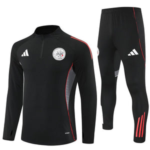 25/26 Ajax Amsterdam Training Black Tracksuit from FootballPrestige.shop - Premium Concept kits
