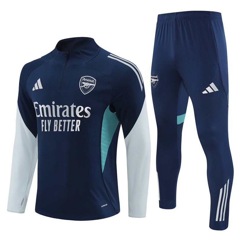 25/26 Arsenal Training Blue Kids Size Tracksuit from FootballPrestige.shop - Premium Concept kits