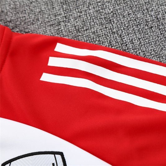 25/26 Arsenal White/Red Tracksuit from FootballPrestige.shop - Premium Concept kits