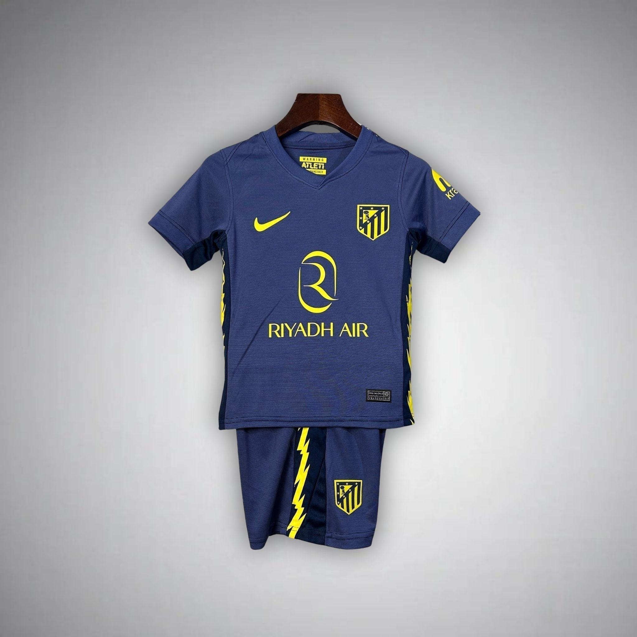 25/26 Atletico Madrid Away Kids Size Kit from FootballPrestige.shop - Premium Concept kits