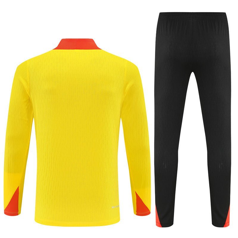 25/26 Brazil Training Yellow Kids Size Tracksuit from FootballPrestige.shop - Premium Concept kits