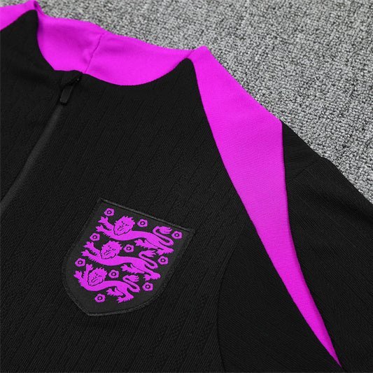 25/26 England Training Black Kids Size Tracksuit from FootballPrestige.shop - Premium Concept kits