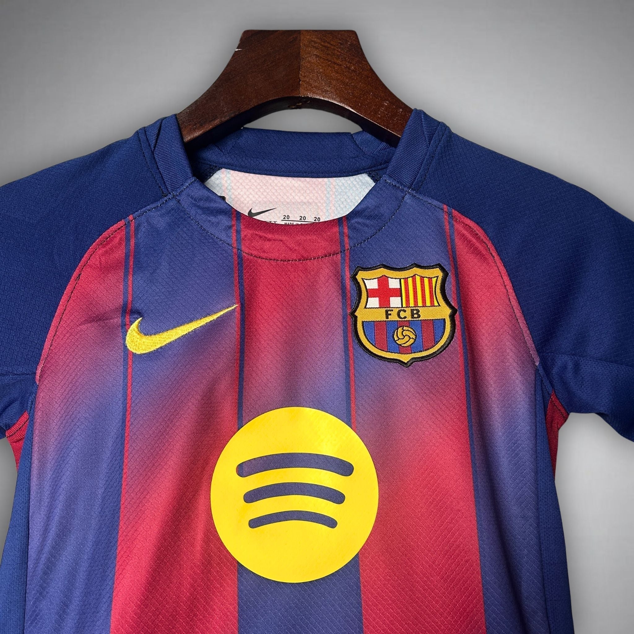25/26 FC Barcelona Home Kids Size Kit from FootballPrestige.shop - Premium Concept kits