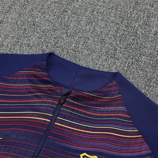25/26 FC Barcelona Pre - Match Home Kids Size Tracksuit from FootballPrestige.shop - Premium Concept kits