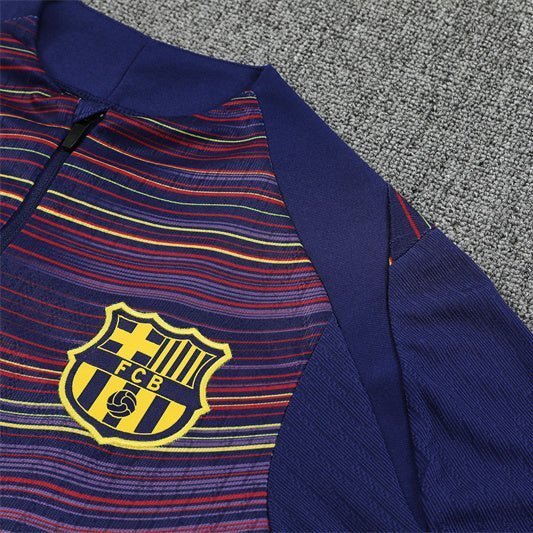25/26 FC Barcelona Pre - Match Home Kids Size Tracksuit from FootballPrestige.shop - Premium Concept kits