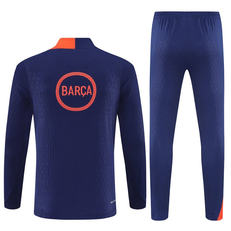 25/26 FC Barcelona Training Blue/Orange Kids Size Tracksuit from FootballPrestige.shop - Premium Concept kits