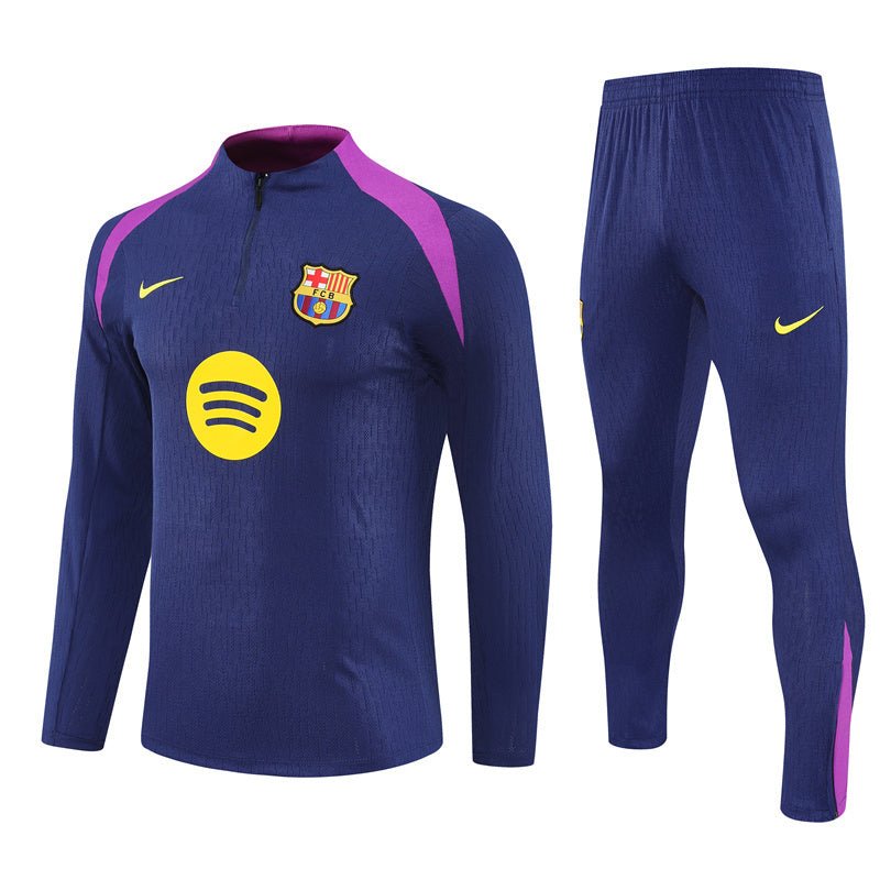25/26 FC Barcelona Training Blue/Purple Kids Size Tracksuit from FootballPrestige.shop - Premium Concept kits