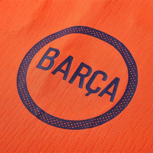 25/26 FC Barcelona Training Orange/Blue Kids Size Tracksuit from FootballPrestige.shop - Premium Concept kits