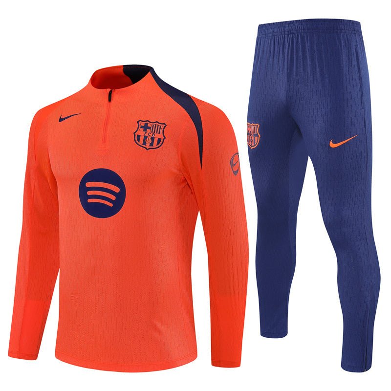 25/26 FC Barcelona Training Orange/Blue Tracksuit from FootballPrestige.shop - Premium Concept kits