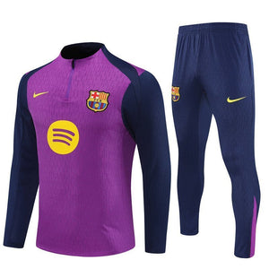 25/26 FC Barcelona Training Purple/Blue Kids Size Tracksuit from FootballPrestige.shop - Premium Concept kits