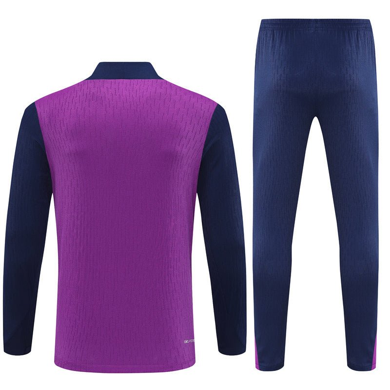 25/26 FC Barcelona Training Purple/Blue Tracksuit from FootballPrestige.shop - Premium Concept kits