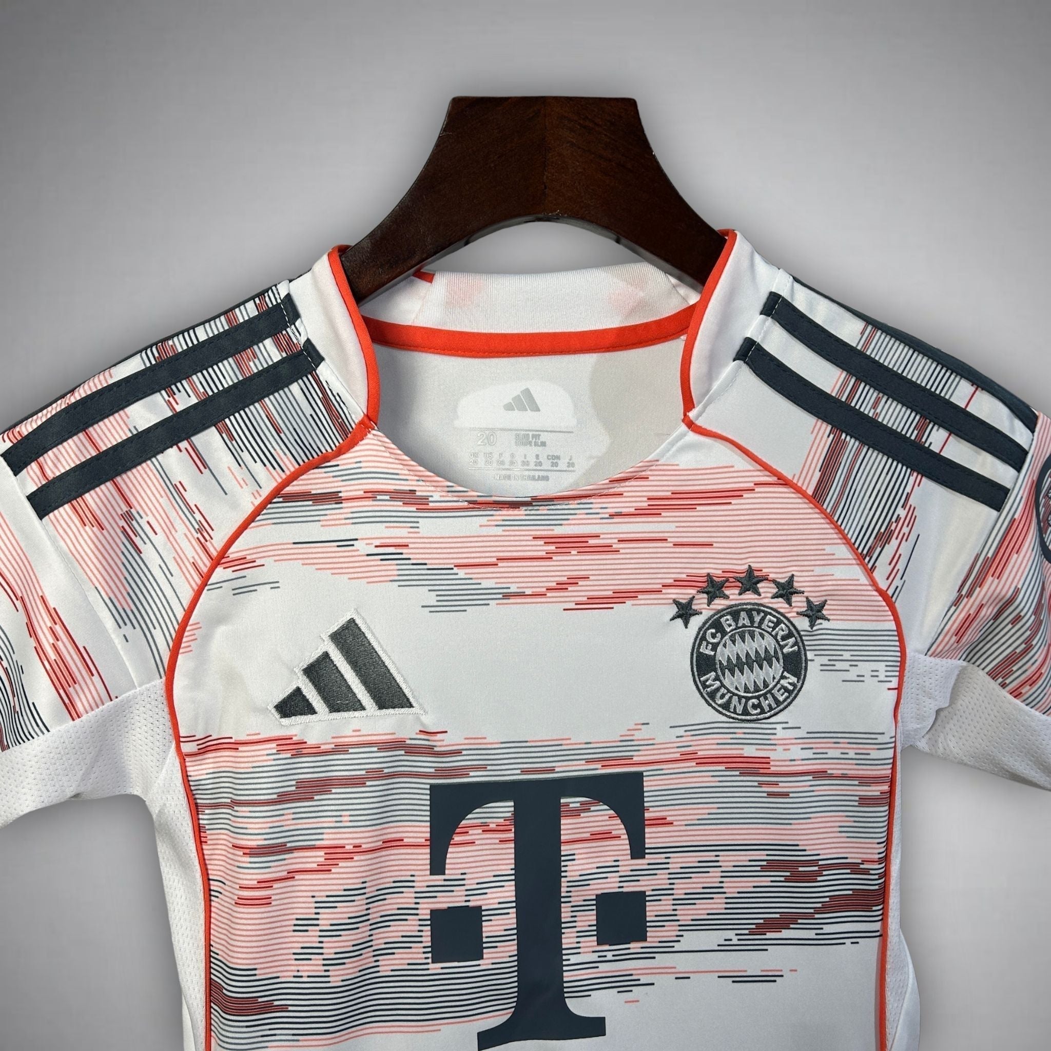 25/26 FC Bayern Away Kids Size Kit from FootballPrestige.shop - Premium Concept kits