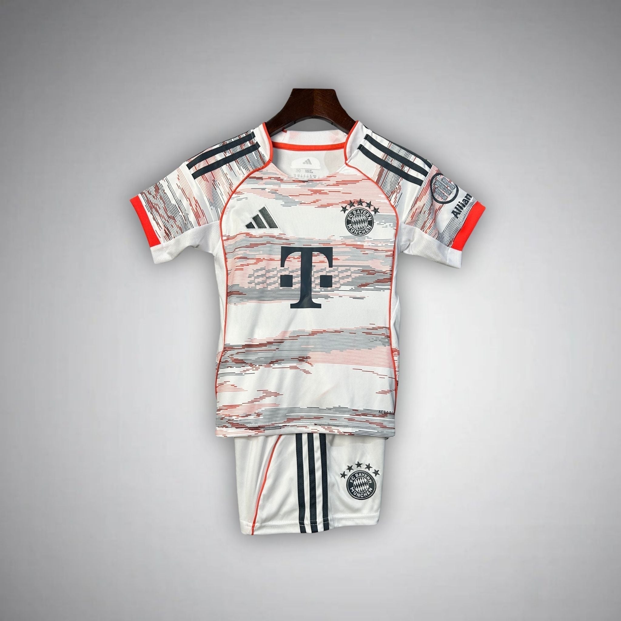 25/26 FC Bayern Away Kids Size Kit from FootballPrestige.shop - Premium Concept kits