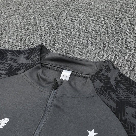 25/26 Feyenoord Training Grey Kids Size Tracksuit from FootballPrestige.shop - Premium Concept kits