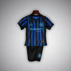 25/26 Inter Milan Home Kids Size Kit from FootballPrestige.shop - Premium Concept kits