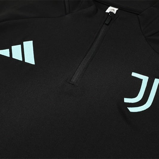25/26 Juventus Training Black Tracksuit from FootballPrestige.shop - Premium Concept kits