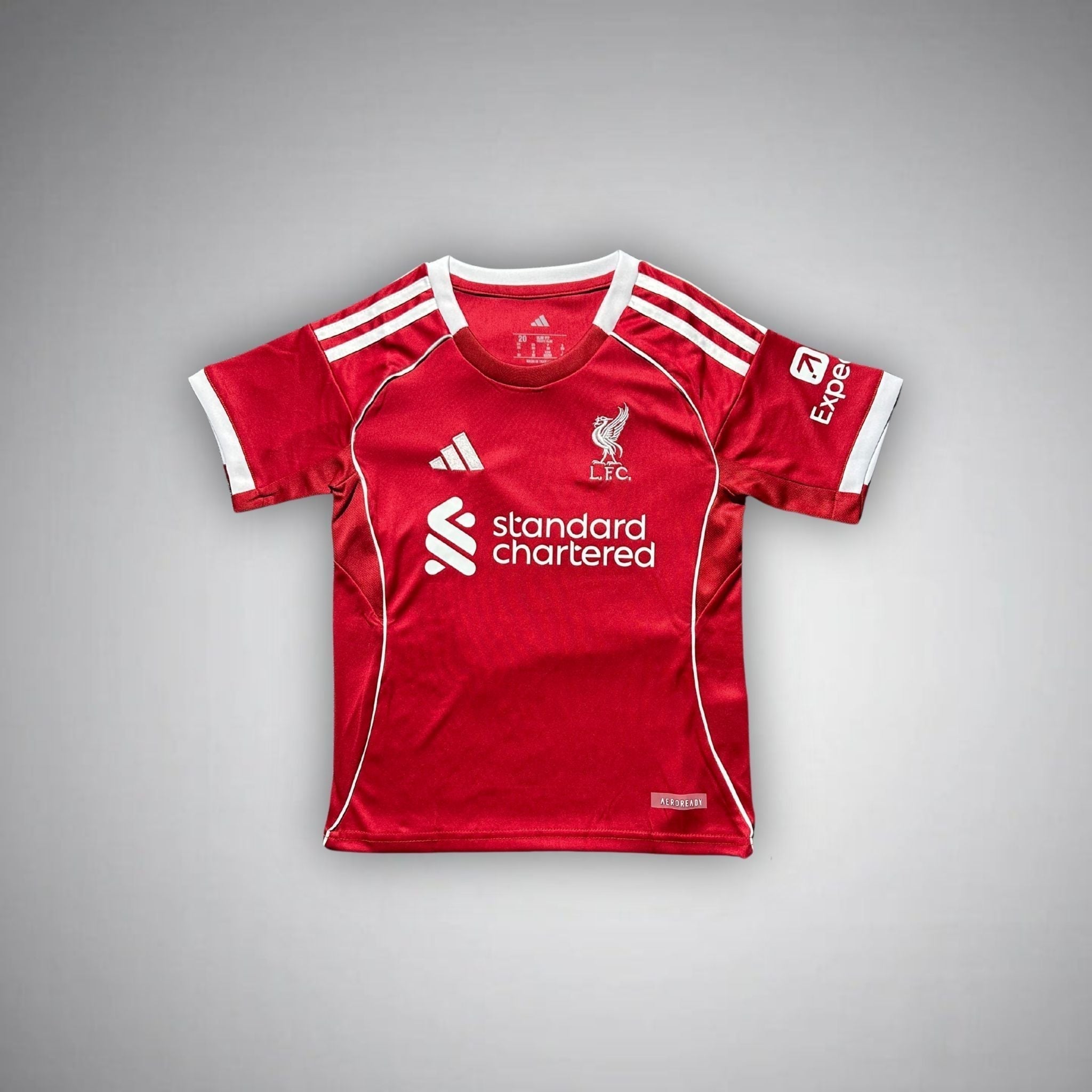 25/26 Liverpool Home Kids Size Kit from FootballPrestige.shop - Premium Concept kits
