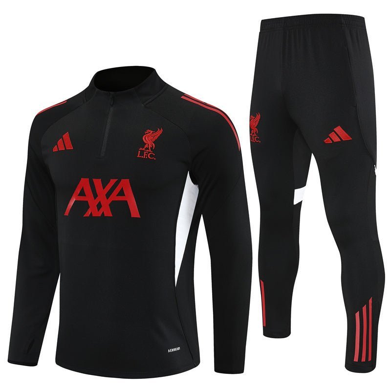 25/26 Liverpool Training Black Tracksuit from FootballPrestige.shop - Premium Concept kits