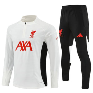 25/26 Liverpool Training White Tracksuit from FootballPrestige.shop - Premium Concept kits