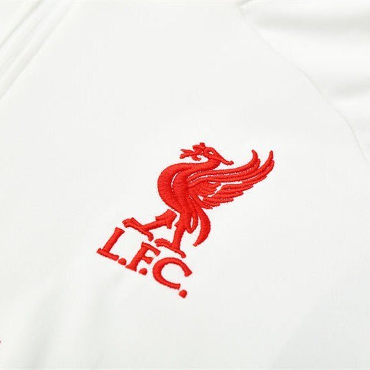 25/26 Liverpool Training White Tracksuit from FootballPrestige.shop - Premium Concept kits