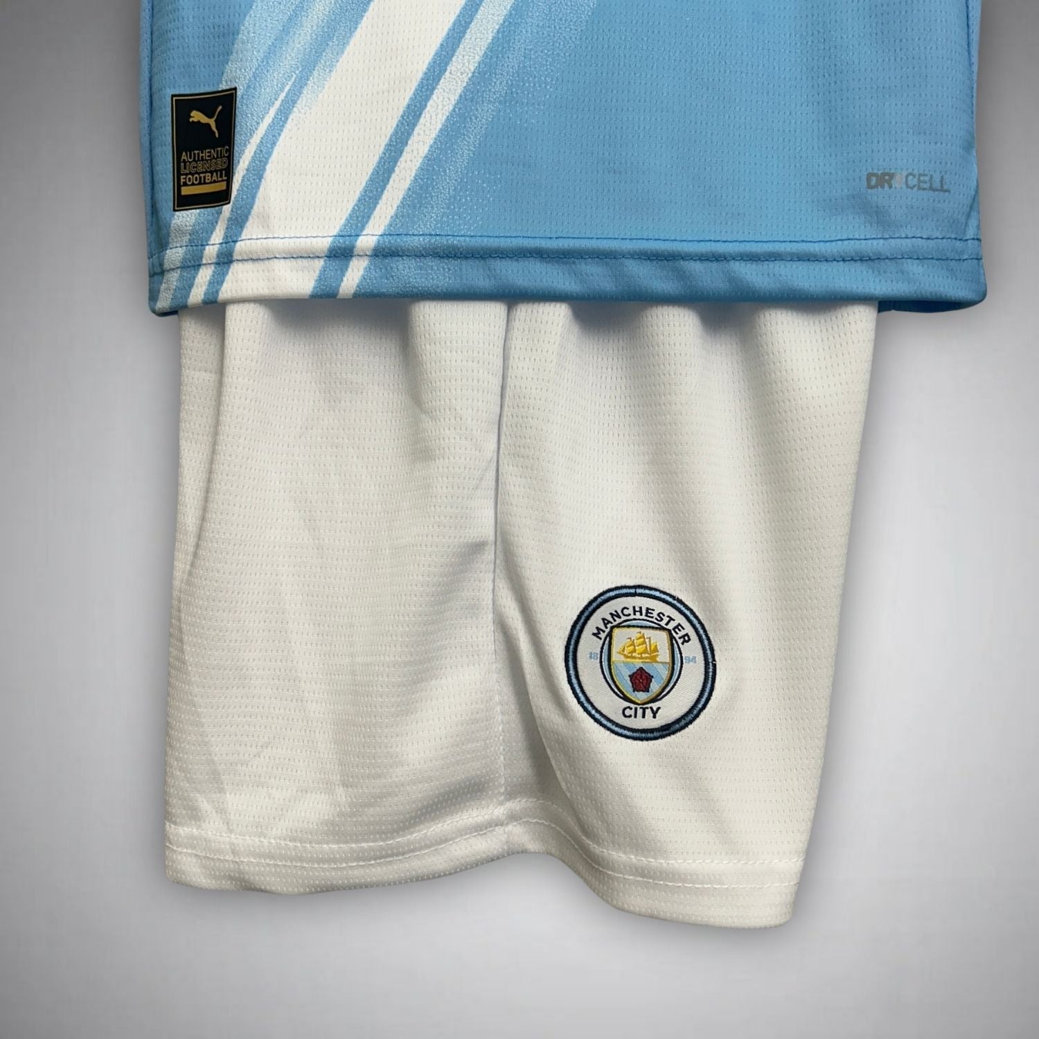25/26 Manchester City Home Kids Size Kit from FootballPrestige.shop - Premium Concept kits