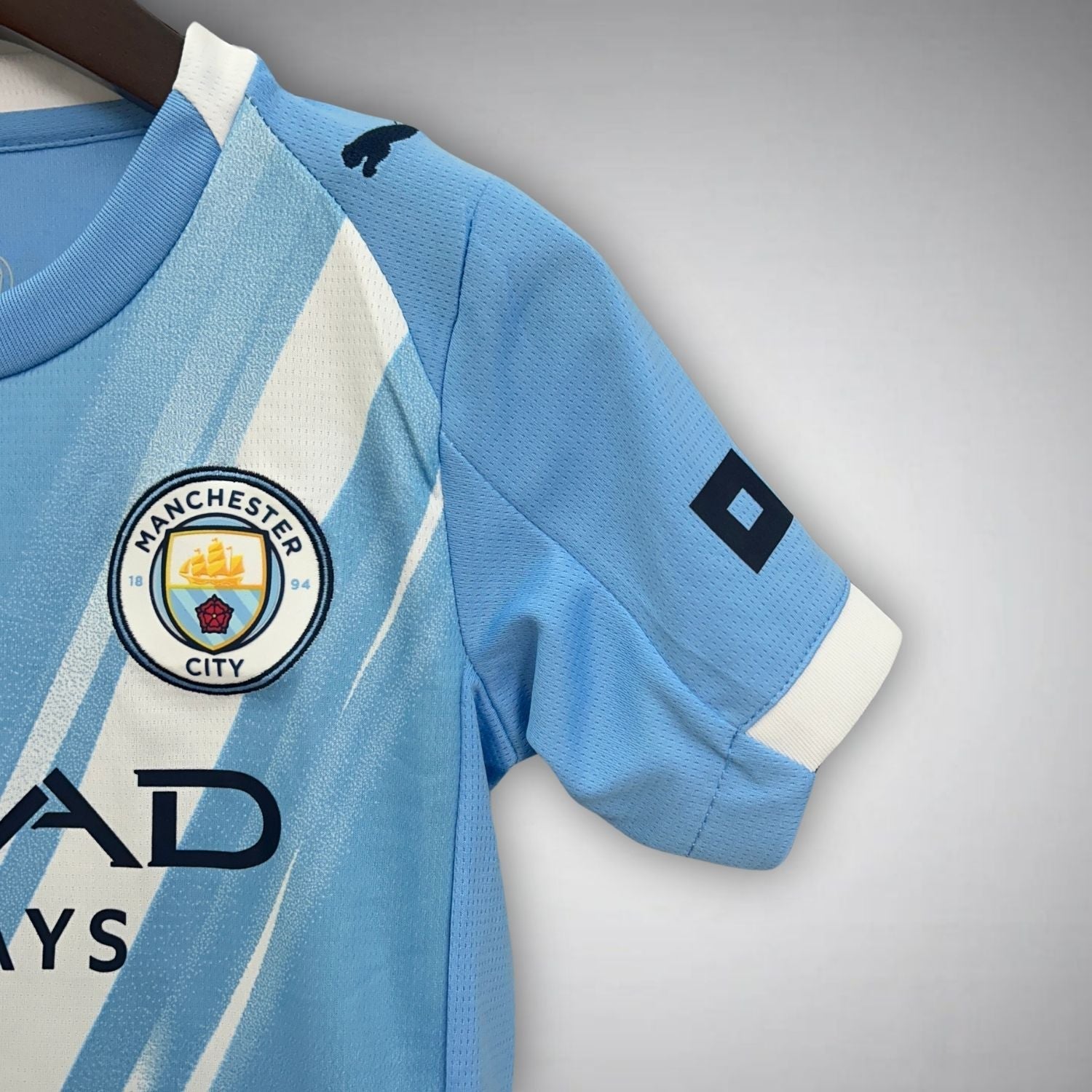 25/26 Manchester City Home Kids Size Kit from FootballPrestige.shop - Premium Concept kits