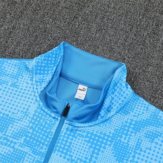 25/26 Manchester City x Asahi Blue Kids Size Tracksuit from FootballPrestige.shop - Premium Concept kits