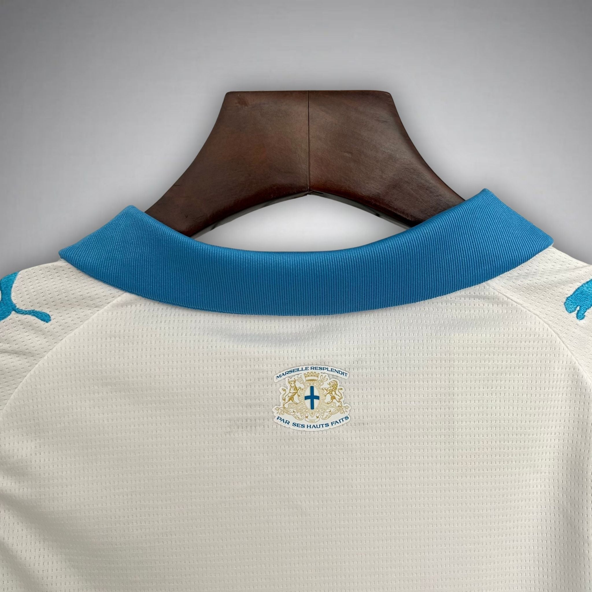 25/26 Marseille Home Kids Size Kit from FootballPrestige.shop - Premium Concept kits