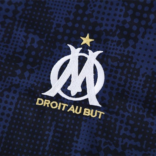 25/26 Marseille Training Navy Blue Kids Size Tracksuit from FootballPrestige.shop - Premium Concept kits