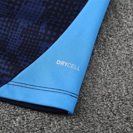 25/26 Marseille Training Navy Blue Tracksuit from FootballPrestige.shop - Premium Concept kits