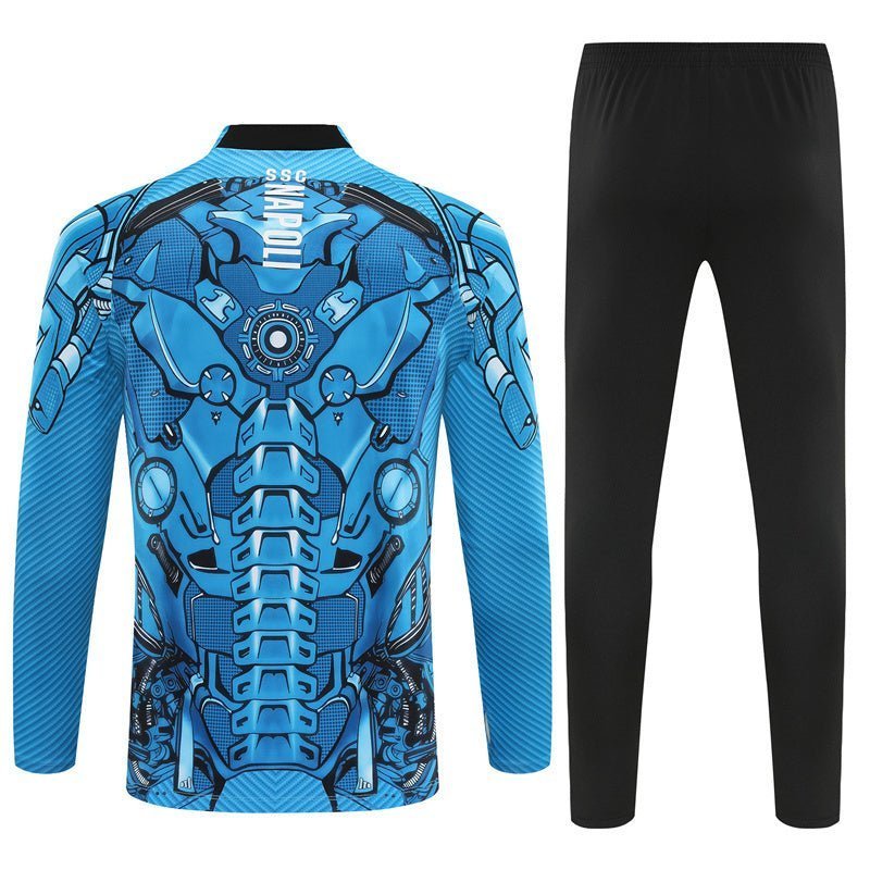 25/26 Napoli Training Blue Kids Size Tracksuit from FootballPrestige.shop - Premium Concept kits
