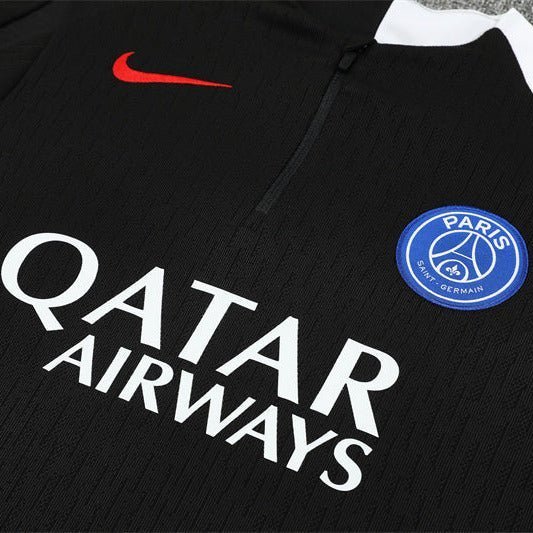 25/26 PSG Training Black Kids Size Tracksuit from FootballPrestige.shop - Premium Concept kits