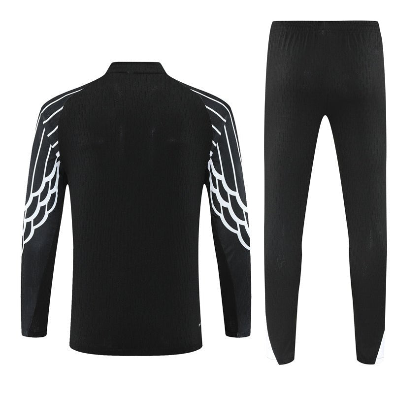 25/26 PSG x Jordan Black Kids Size Tracksuit from FootballPrestige.shop - Premium Concept kits